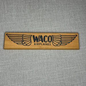 WACO Airplanes Wooden Sign